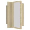 vidaXL Led Mirror Cabinet Sonoma oak Engineered wood, acrylic Medium