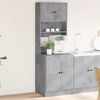 vidaXL Kitchen Cabinet Concrete Gray 23.6"x19.7"x70.9" Engineered Wood