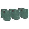 vidaXL Garden Waste Bags 12 pcs Green 31.10 x 31.10 x 39.17 in