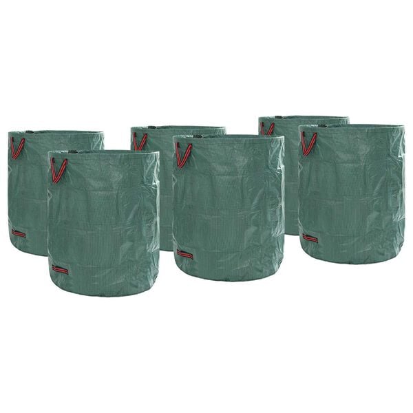 vidaXL Garden Waste Bags 12 pcs Green 31.10 x 31.10 x 39.17 in