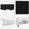 vidaXL Retractable Awning Black 137.80" x 98.43" Fabric and Metal