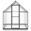 vidaXL Greenhouse Anthracite Aluminum, Polycarbonate, Galvanized Steel