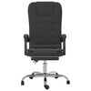vidaXL Massage Office Chair Black Velvet, Metal, Plywood Medium