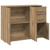 vidaXL Sideboard Artisan oak Engineered wood, iron Medium Sideboard