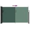 vidaXL Retractable Side Awning Dark Green 47.2"x196.9"