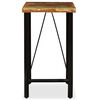 vidaXL Bar Table Multicolored with black legs Reclaimed wood and steel