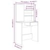 vidaXL Dressing Table Sonoma oak Engineered wood Medium Dressing Table