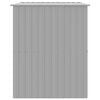 vidaXL Dog House Light grey Galvanized Steel 84.3 x 60.2 x 71.3 in
