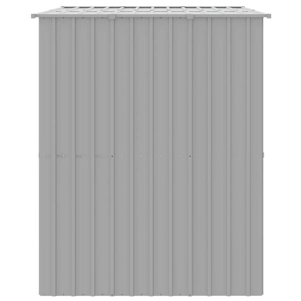 vidaXL Dog House Light grey Galvanized Steel 84.3 x 60.2 x 71.3 in
