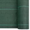 vidaXL Weed Membrane Green with Green Stripes Polypropylene Large