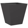 vidaXL Garden Planter Black Cold-rolled steel Ample space for soil
