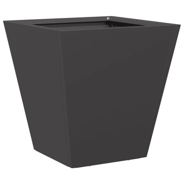 vidaXL Garden Planter Black Cold-rolled steel Ample space for soil