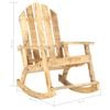 vidaXL Garden Rocking Chair Woodgrain Solid Mango Wood Standard