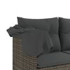 vidaXL Garden Sofa Set Grey, Dark Grey