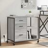 vidaXL Office Cabinet Grey sonoma 76 x 41 x 72 cm Engineered wood