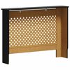 vidaXL Radiator Cover Black 44.1"x7.5"x32.1" MDF