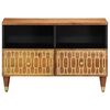 vidaXL TV Cabinet Honey brown Solid mango wood, iron Medium TV Cabinet