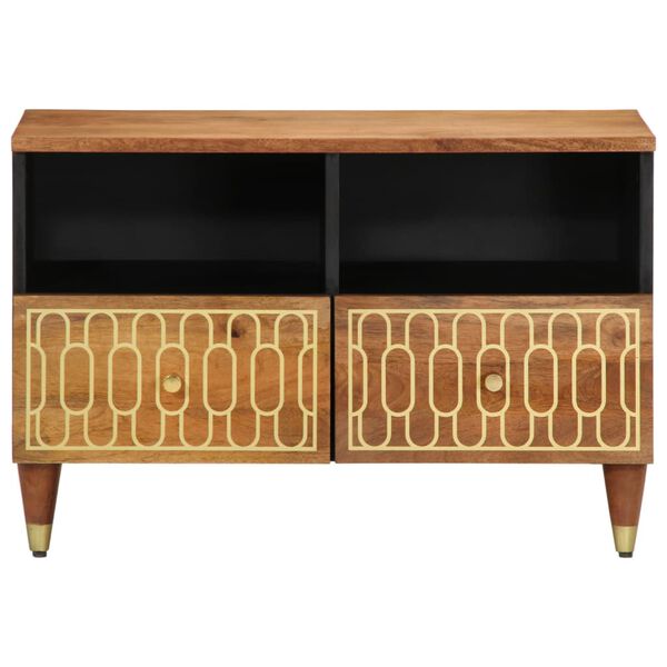 vidaXL TV Cabinet Honey brown Solid mango wood, iron Medium TV Cabinet