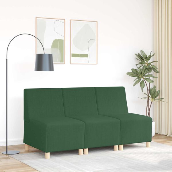 vidaXL Modular Sofa Unit Armless Jungle Green 21.65 x 29.13 x 32.28 in