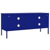 vidaXL TV Cabinet Navy Blue Steel 41.3 x 13.8 x 19.7 in TV Cabinet