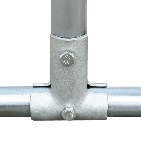 vidaXL Chicken Cage Silver frame + gray roof Galvanized steel, PE roof