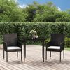 vidaXL Garden Dining Set Black