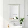 vidaXL Mirror with Mirror VIGO White 55.5 x 5 x 70 cm Solid pine wood