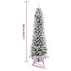 vidaXL Artificial Christmas Tree with 300 LEDs White 94.49 in