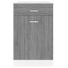 vidaXL Drawer Bottom Cabinet Grey Sonoma Engineered Wood Medium