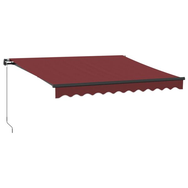 vidaXL Retractable Awning Burgundy