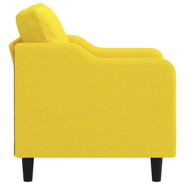 vidaXL Sofa Chair Light yellow Fabric (100% polyester), metal, textilene