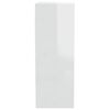 vidaXL Wall Cabinet High Gloss White Engineered Wood Medium Wall Cabinet