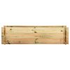 vidaXL Planter Treated Pinewood Large Durable Rectangular Rustic