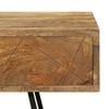vidaXL Writing Desk Varied tones of natural wood Solid mango wood, steel