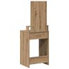 vidaXL Dressing Table with Drawer Artisan Oak 19.69 x 16.14 x 55.12 in