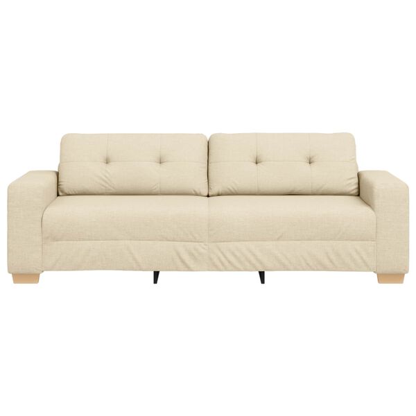 vidaXL Sofa Cream 87.01 x 30.71 x 31.50 in Fabric