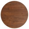 vidaXL Table Top Dark Brown Solid Oak Wood Diameter 11.8 in Durable