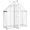 vidaXL Greenhouse Silver and Transparent