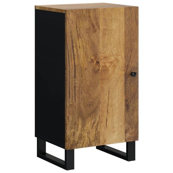 vidaXL Sideboard Honey brown and black Solid mango wood, iron Compact