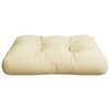 vidaXL Pallet Cushion Cream 100% polyester Medium Water-resistant