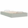 vidaXL Ottoman Bed Frame Light Grey Velvet Double Ottoman Bed Frame