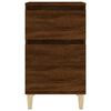 vidaXL Bedside Cabinet Set of 2 Brown Oak Engineered wood Standard
