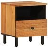 vidaXL Bedside Cabinet Set of 2 Natural wood