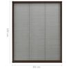 vidaXL Window Screen Brown frame with black mesh
