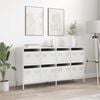 vidaXL Sideboard White Cold-rolled Steel Medium Sideboard Rectangular