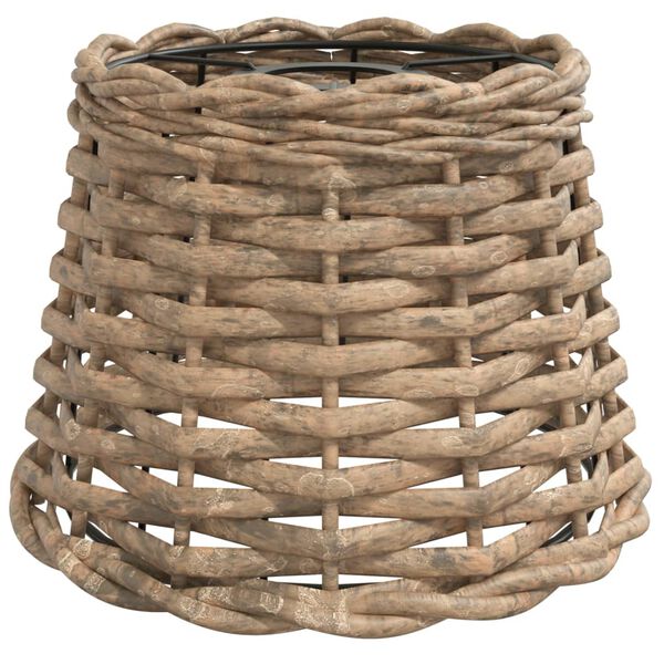 vidaXL Ceiling Lamp Shade Brown Wicker, Iron Medium Decorative Inlays