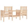 vidaXL Garden Bench Natural Pine Solid Pine Wood 2-seater Durable