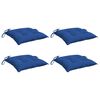 vidaXL Pallet Cushion Set of 4 Blue Oxford fabric (100% polyester)
