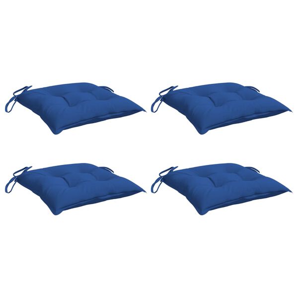 vidaXL Pallet Cushion Set of 4 Blue Oxford fabric (100% polyester)