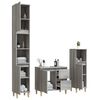 vidaXL Bathroom Furniture Set Grey Sonoma